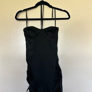 Princess Polly black lace up dress